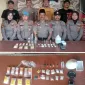 Foto: Polisi menunjukkan barang bukti sabu hasil pengungkapan di Masalembu.
