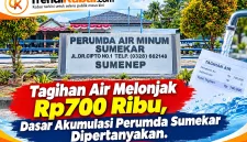 Foto: Kantor Perumda Air Minum Sumekar Sumenep yang menjadi sorotan terkait lonjakan tagihan pelanggan.