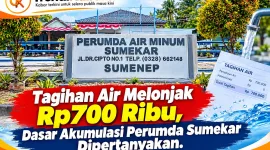 Foto: Kantor Perumda Air Minum Sumekar Sumenep yang menjadi sorotan terkait lonjakan tagihan pelanggan.