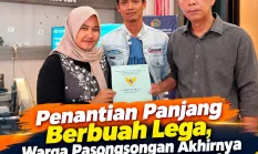 Penantian Panjang Berbuah Lega, Warga Pasongsongan Akhirnya Kantongi Sertifikat Tanah