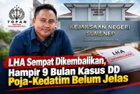 Foto: Ketua TOPAN Sumenep H. Tri Ahmad Al-Hosaini dan Kantor Kejari Sumenep.