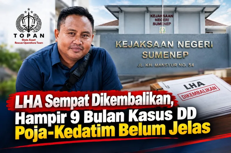 Foto: Ketua TOPAN Sumenep H. Tri Ahmad Al-Hosaini dan Kantor Kejari Sumenep.