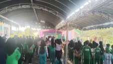 Foto: Keluarga besar LP Ma’arif NU Sumenep mengikuti rangkaian Harlah ke-97 di SD RAISNU MWC NU Kota Sumenep, Sabtu (3/10/2026).