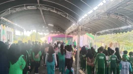Foto: Keluarga besar LP Ma’arif NU Sumenep mengikuti rangkaian Harlah ke-97 di SD RAISNU MWC NU Kota Sumenep, Sabtu (3/10/2026).
