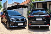 Foto: Mobil Toyota Avanza hitam yang diduga digunakan dalam kunjungan ke Pesantren Al-Uswah, Sumenep.