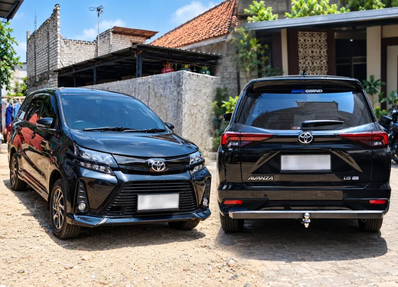Foto: Mobil Toyota Avanza hitam yang diduga digunakan dalam kunjungan ke Pesantren Al-Uswah, Sumenep.