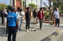Foto: Aksi demonstrasi IMI di Universitas PGRI Sumenep.