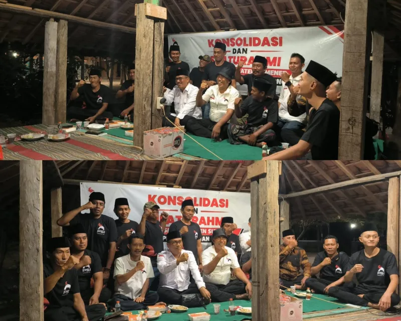 Foto: Konsolidasi dan silaturahmi kader PSI Sumenep di Saronggi.