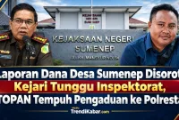 Foto: Kajari Sumenep Nislianudin, S.H., M.H. (kiri) dan Ketua Umum LSM TOPAN, H. Tri Ahmad Al-Hosaini (kanan).