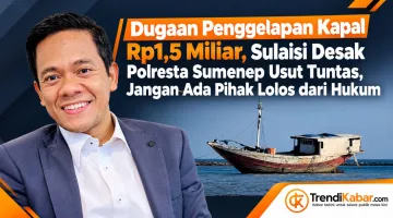 Foto: Sulaisi Abdurrazaq (Kiri) dan kapal KLM AYTA CK 2 GT 53 yang diduga digelapkan (Kanan). 
