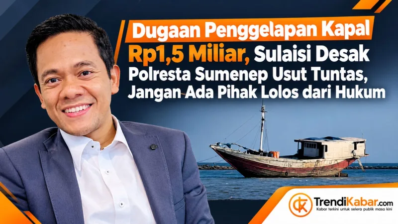 Foto: Sulaisi Abdurrazaq (Kiri) dan kapal KLM AYTA CK 2 GT 53 yang diduga digelapkan (Kanan).