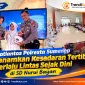 Foto: Satlantas Polresta Sumenep menggelar edukasi tertib berlalu lintas melalui program Polisi Sahabat Anak di SD Nurul Bayan, Sumenep, Kamis (22/10/2026).