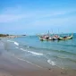 Foto: Ilustrasi perahu nelayan di perairan Dungkek, Sumenep.
