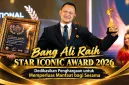 Foto: Bang Ali menerima Star Iconic Award 2026 atas kiprah profesional dan kepeduliannya terhadap sesama.