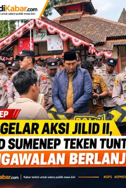 GPS Gelar Aksi Jilid II, DPMD Sumenep Teken Tuntutan, Pengawalan Berlanjut